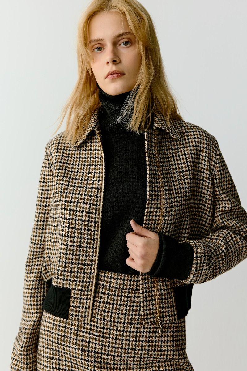 ICICLE Zipped Wool Jacket