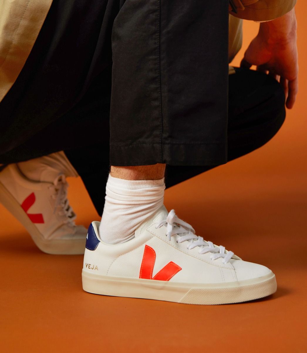 Veja Campo White Cobalt Orange Fluo